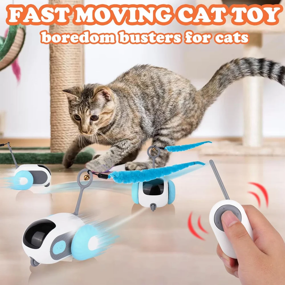 Smart Cat Toy Car – Automatic & Remote Controlled Interactive Toy for Cats and Dogs - Image 6