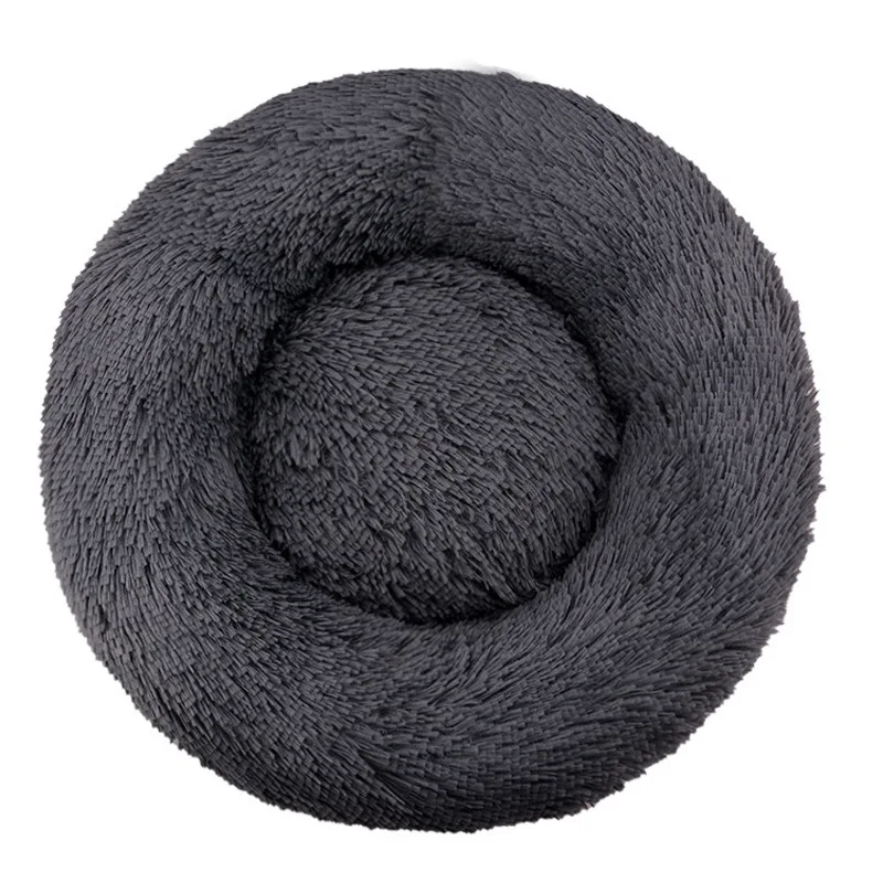 Round Plush Dog & Cat Bed - Image 9