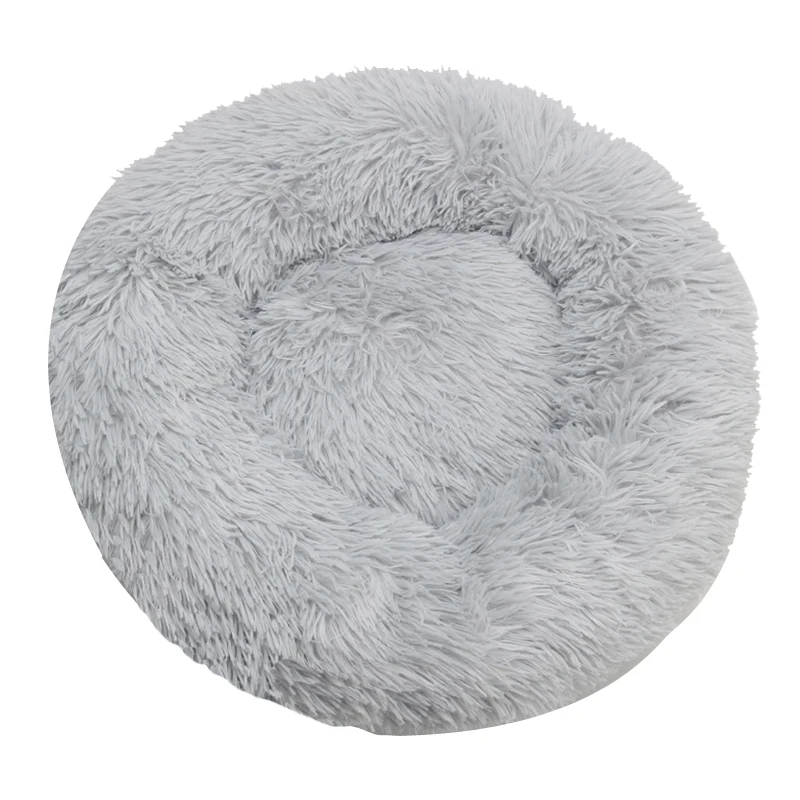 Round Plush Dog & Cat Bed - Image 7