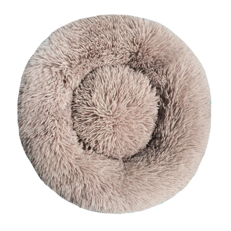 Round Plush Dog & Cat Bed - Image 8