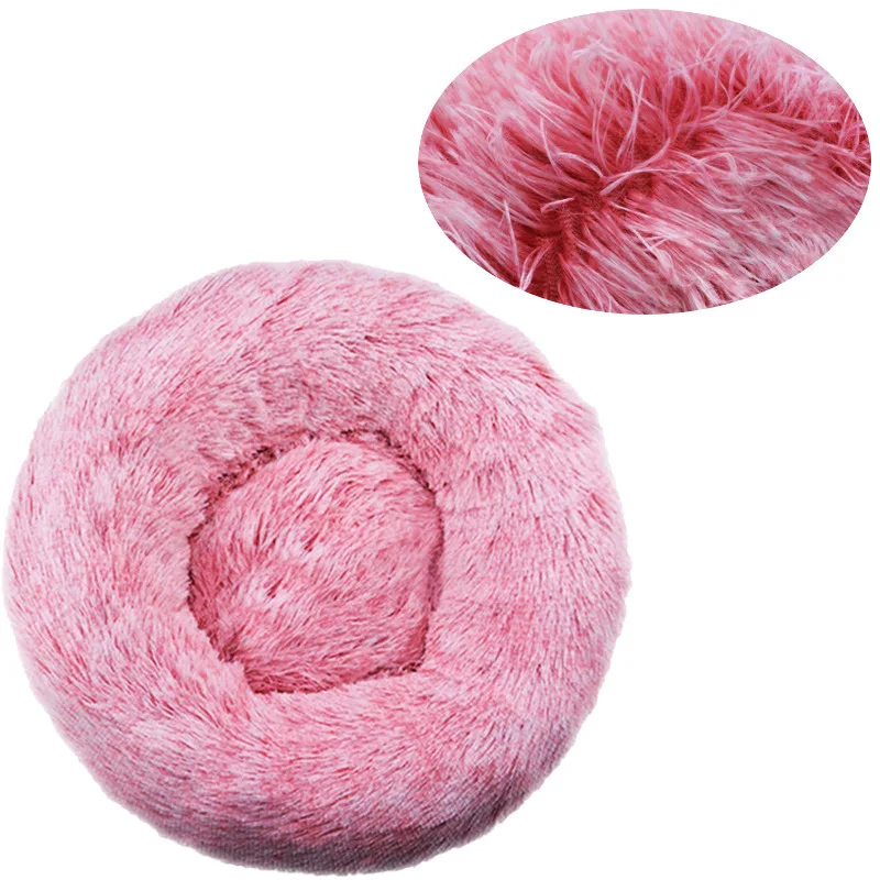 Round Plush Dog & Cat Bed - Image 15
