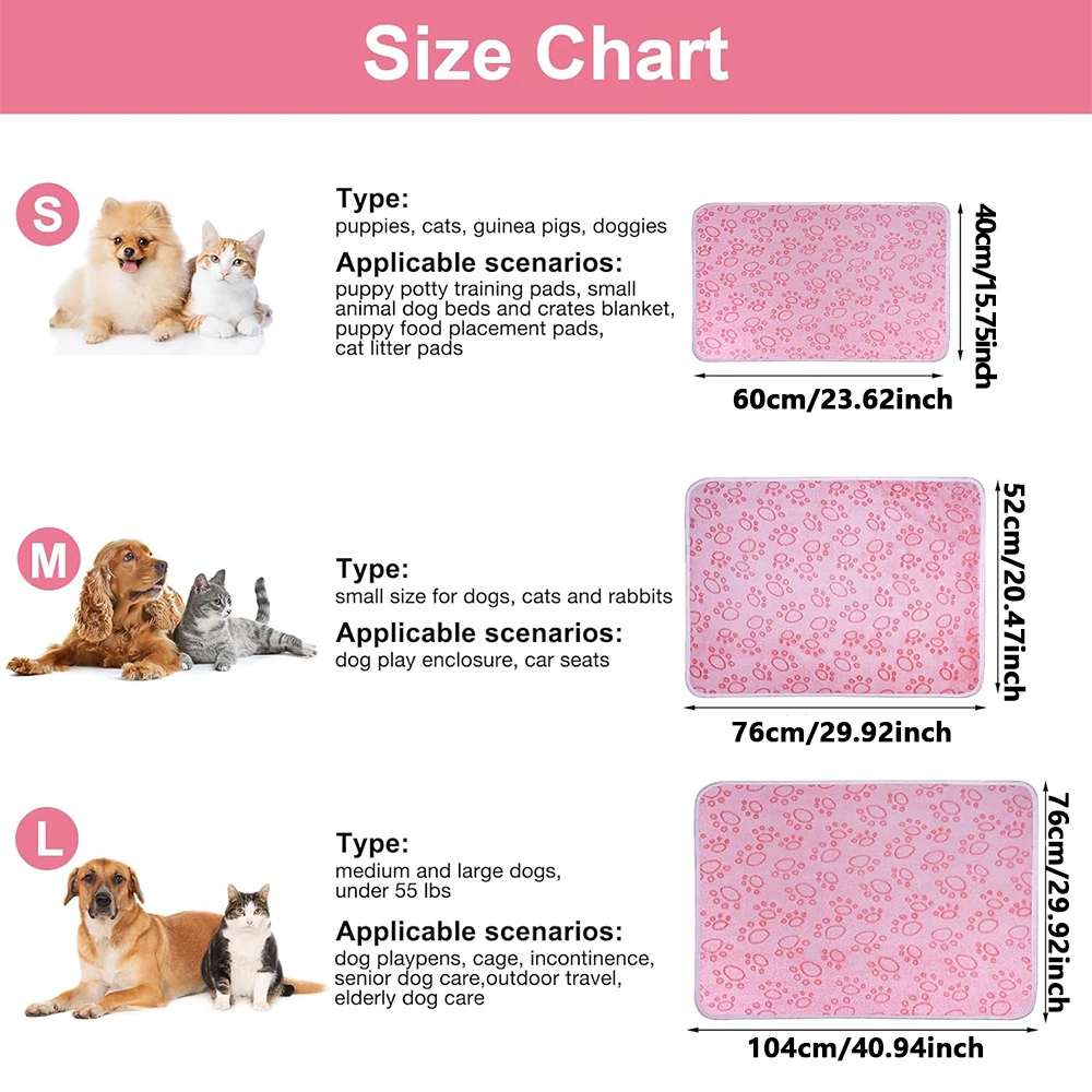 Ultra-Soft Paw Print Dog Blanket – Cozy, Machine-Washable Pet Bed Pad - Image 2
