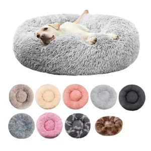 Round Plush Dog & Cat Bed